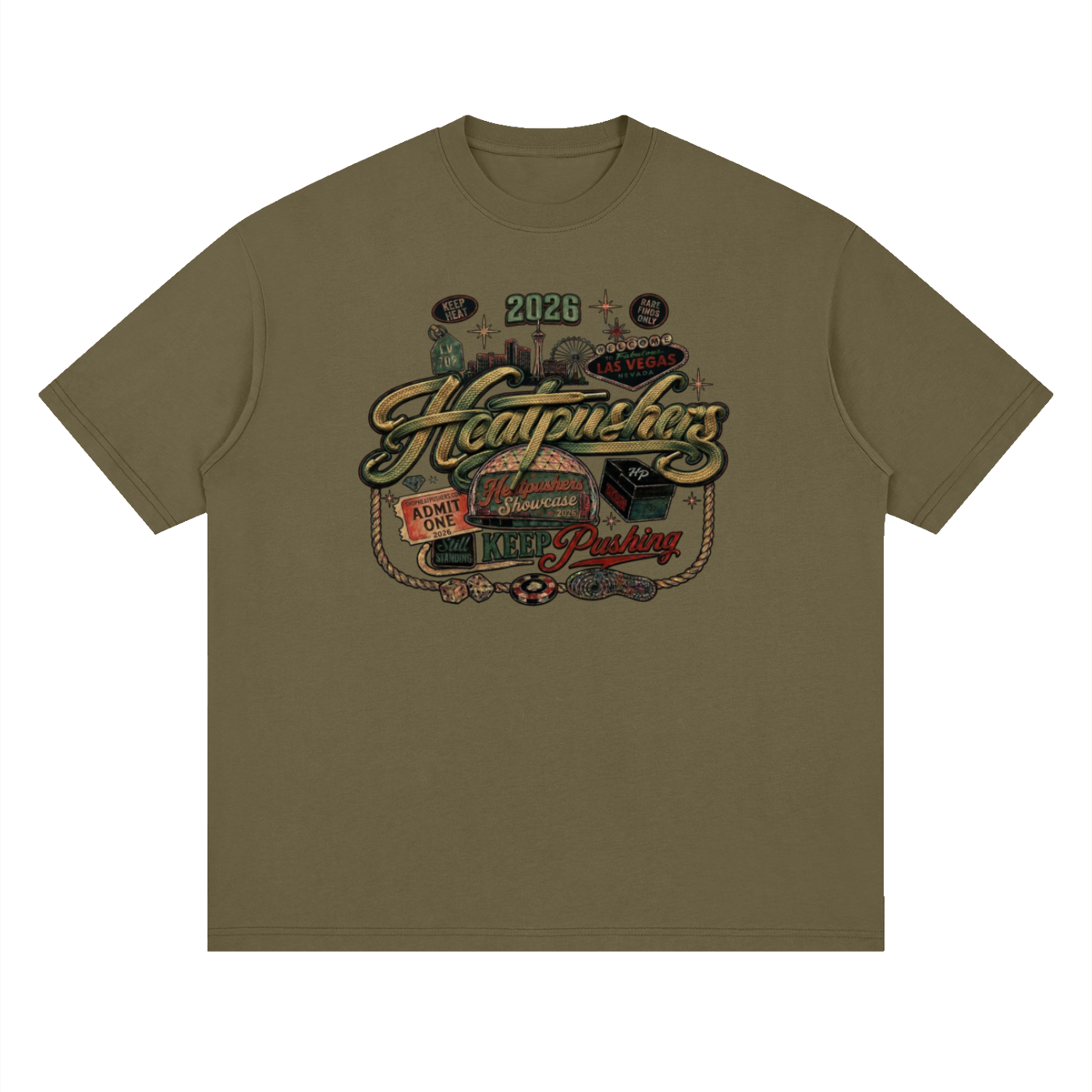 Heatpushers 2026 Las Vegas SneakerCon Showcase T-Shirt