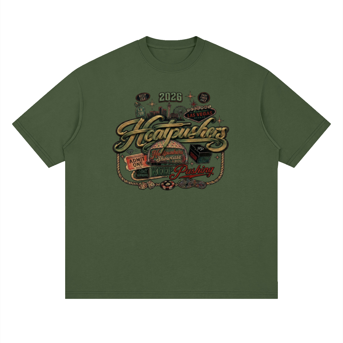 Heatpushers 2026 Las Vegas SneakerCon Showcase T-Shirt